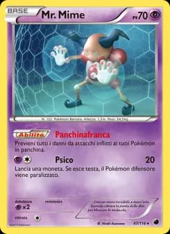 Mr. Mime card in Italian