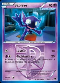 Sableye card in Italian