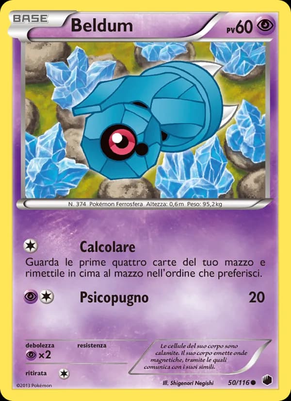 Beldum card in Italian