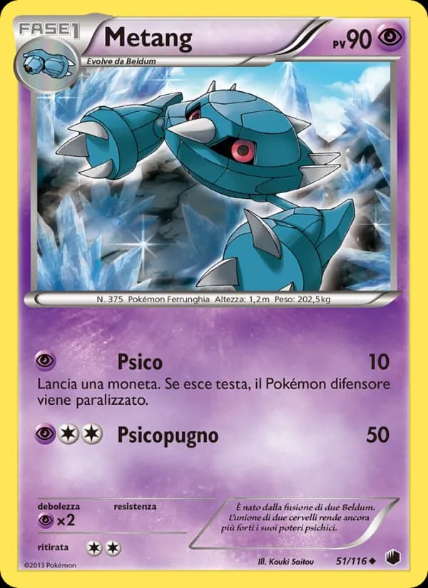 Metang card in Italian