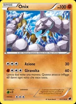 Onix card in Italian