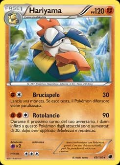 Hariyama card in Italian