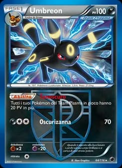 Umbreon card in Italian