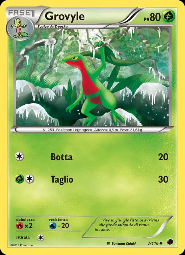 Grovyle card in Italian