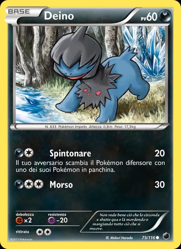Deino card in Italian