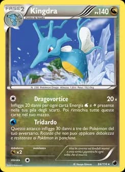 Kingdra card in Italian