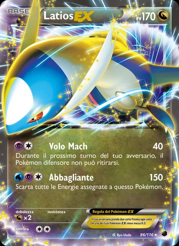 Latios-EX card in Italian