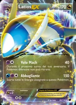 Latios-EX card in Italian