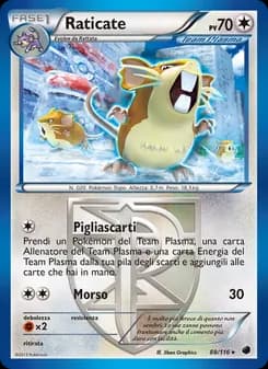 Raticate card in Italian
