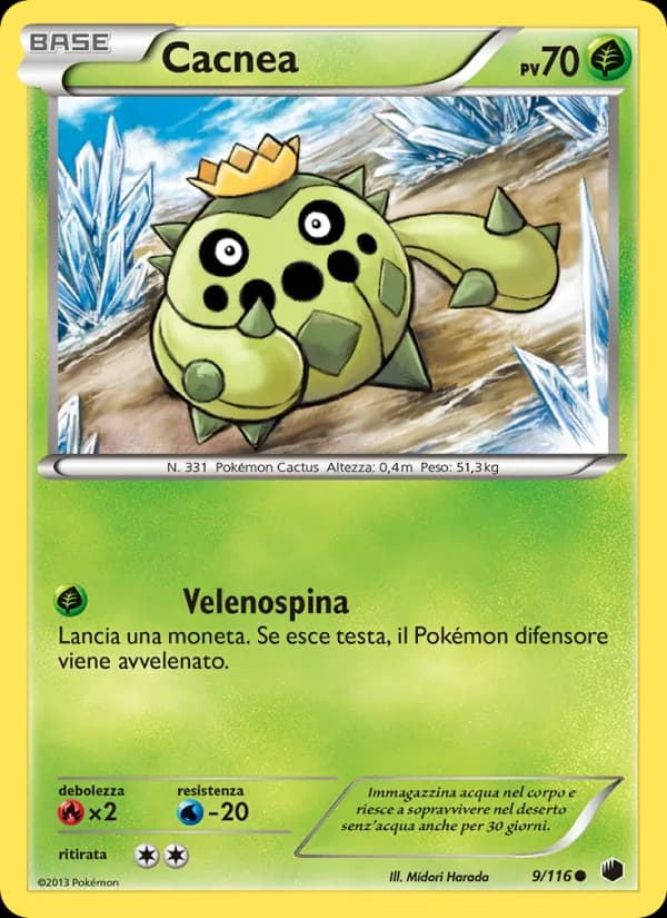 Cacnea card in Italian