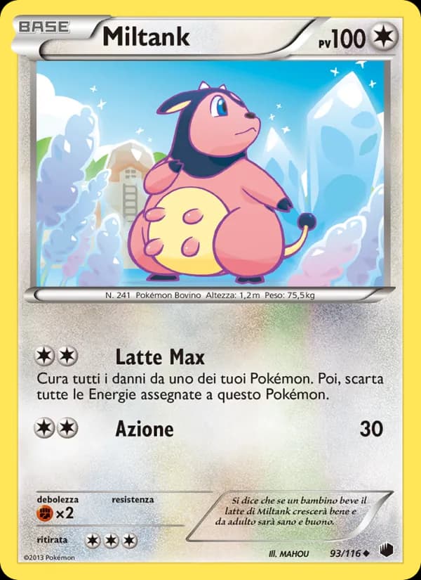 Miltank card in Italian