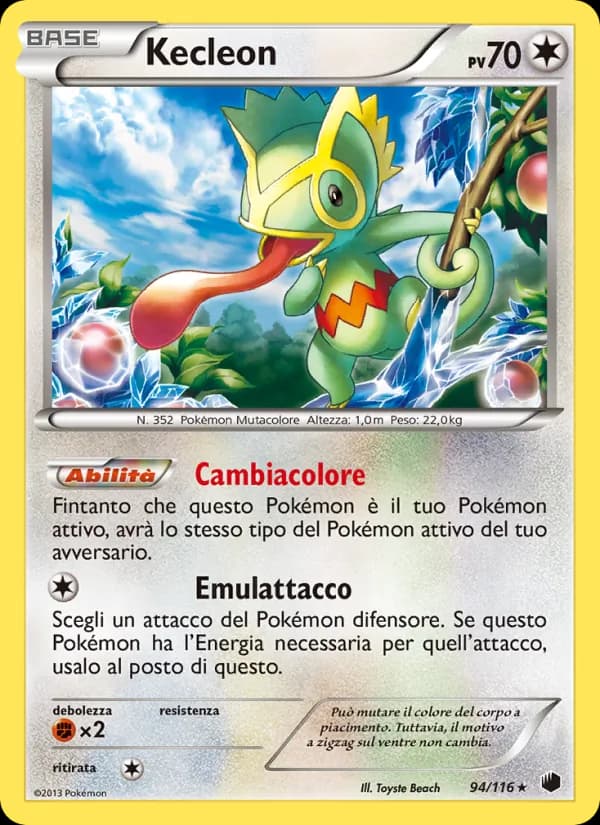 Kecleon card in Italian