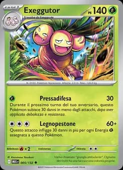 Exeggutor card in Italian