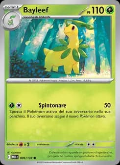 Bayleef card in Italian