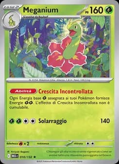 Meganium card in Italian