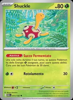 Shuckle card in Italian