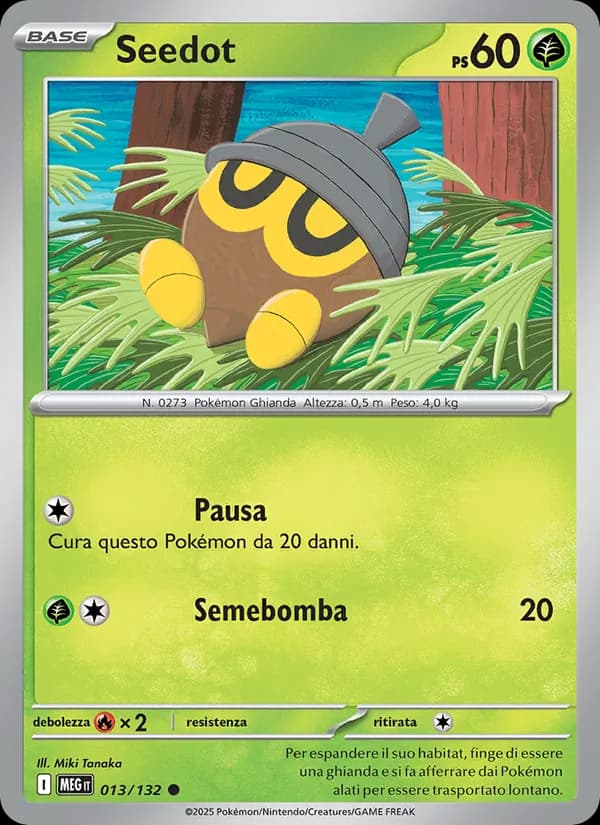 Seedot card in Italian
