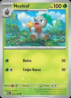 Nuzleaf card in Italian