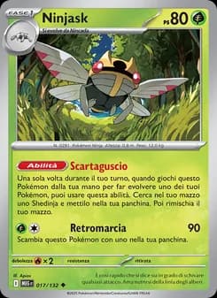 Ninjask card in Italian