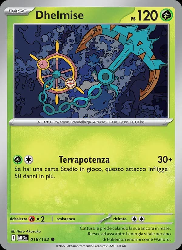 Dhelmise card in Italian