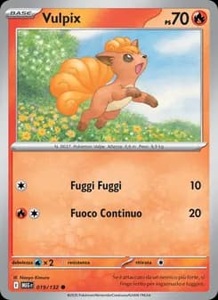 Vulpix card in Italian