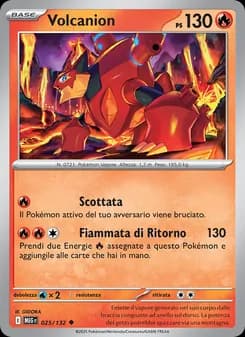 Volcanion card in Italian