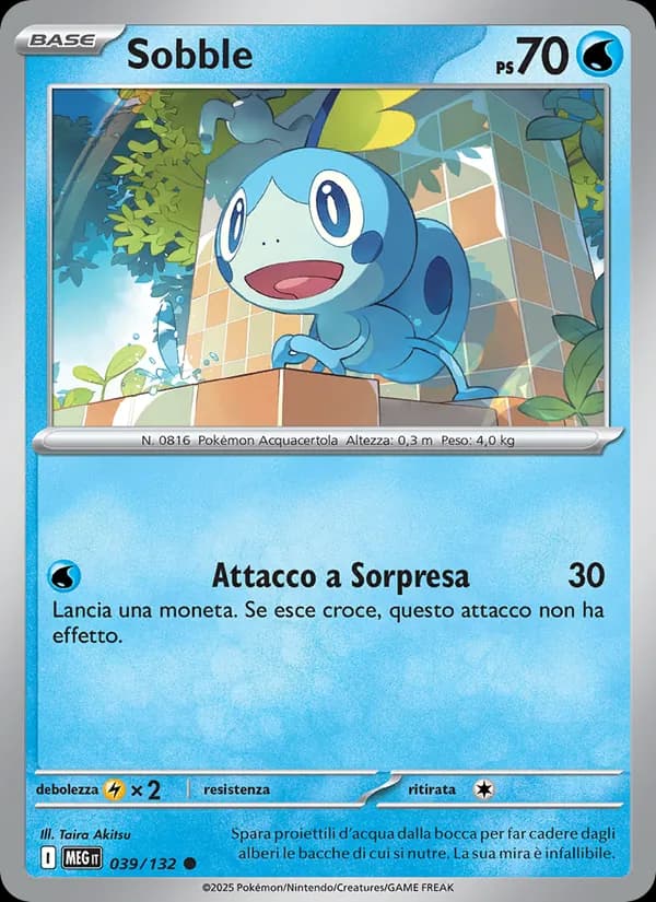 Sobble card in Italian