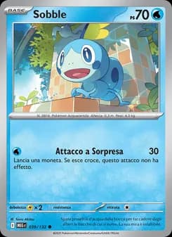 Sobble card in Italian