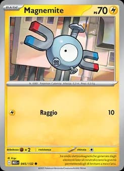 Magnemite card in Italian