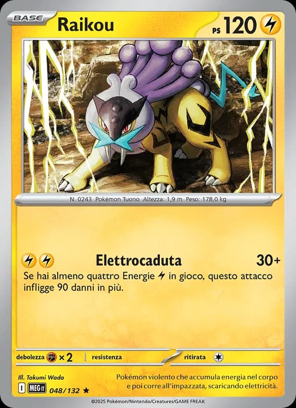 Raikou card in Italian