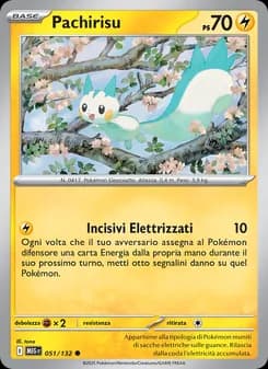 Pachirisu card in Italian