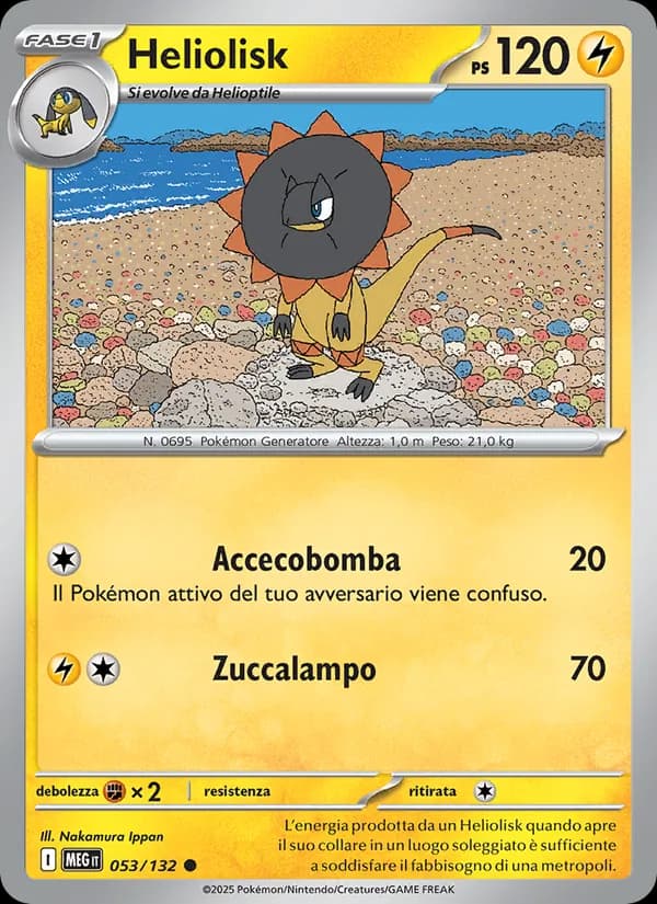 Heliolisk card in Italian