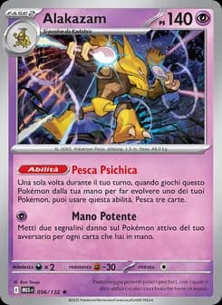 Alakazam card in Italian