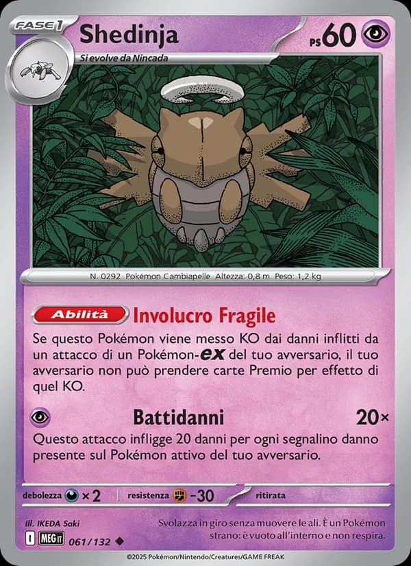 Shedinja card in Italian