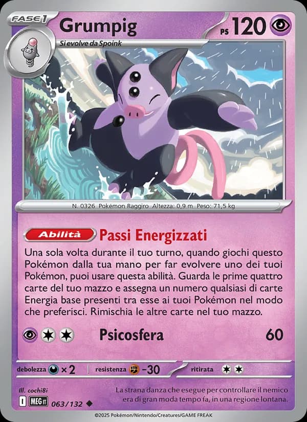 Grumpig card in Italian