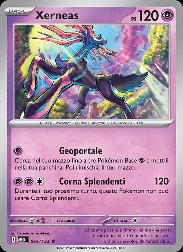Xerneas card in Italian