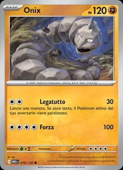 Onix card in Italian