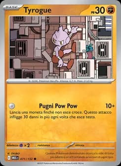 Tyrogue card in Italian