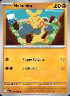 Makuhita card in Italian