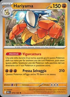 Hariyama card in Italian