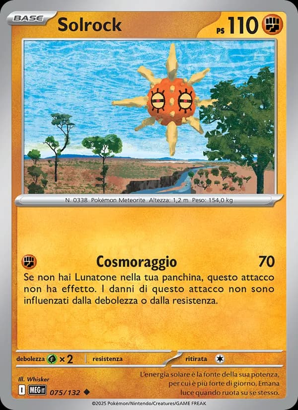 Solrock card in Italian