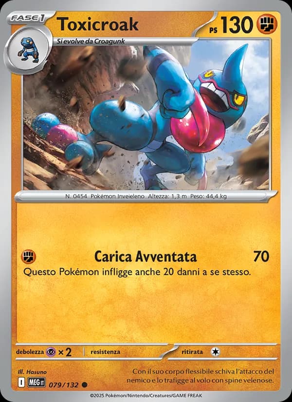 Toxicroak card in Italian