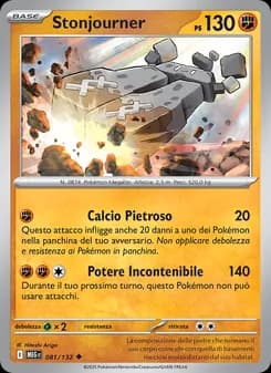 Stonjourner card in Italian