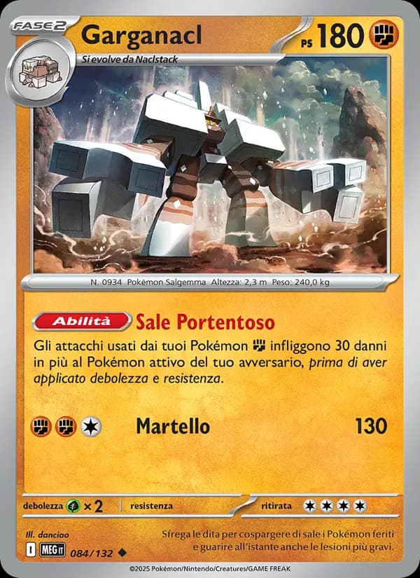 Garganacl card in Italian