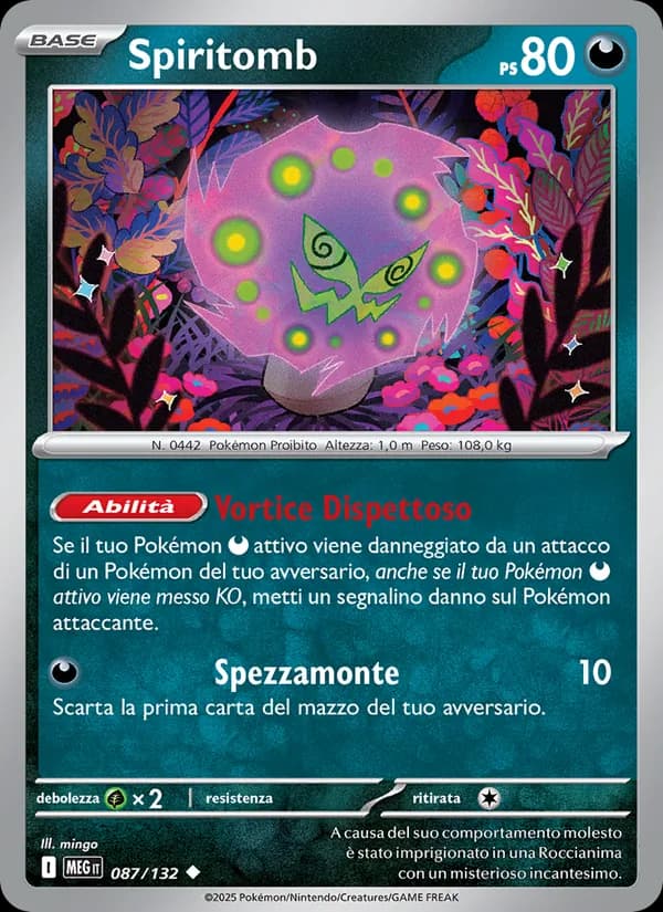 Spiritomb card in Italian