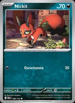 Nickit card in Italian