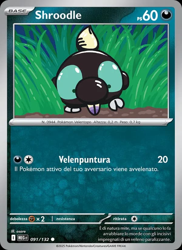 Shroodle card in Italian