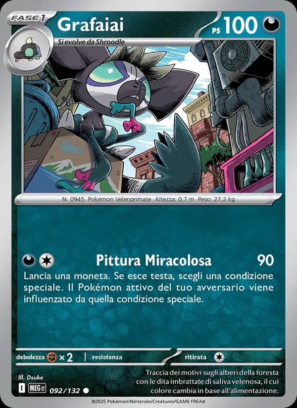 Grafaiai card in Italian