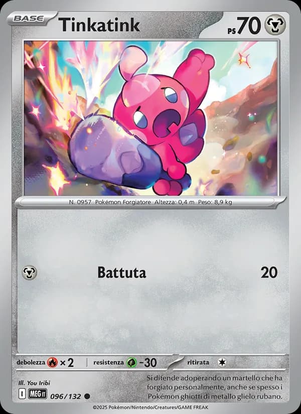 Tinkatink card in Italian