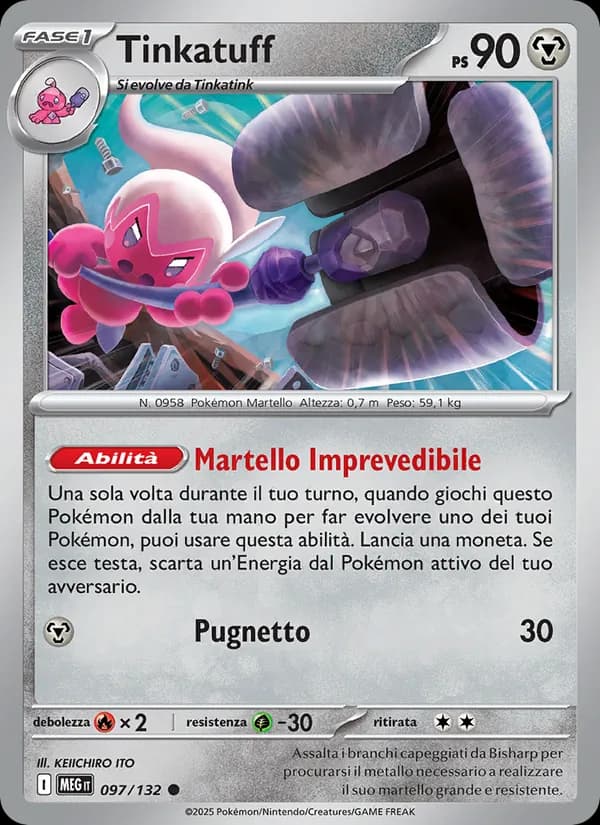 Tinkatuff card in Italian